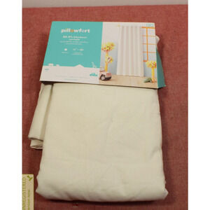 Pillowfort 42"W x 84"L Chambray Cotton Kids' Blackout Curtain Panel Cream*
